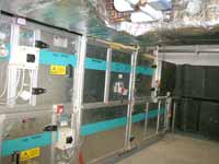 Technikzentrale mit der Lüftungsanlage