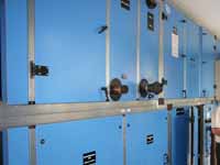 Das Lüftungsgerät wird aufgebaut.